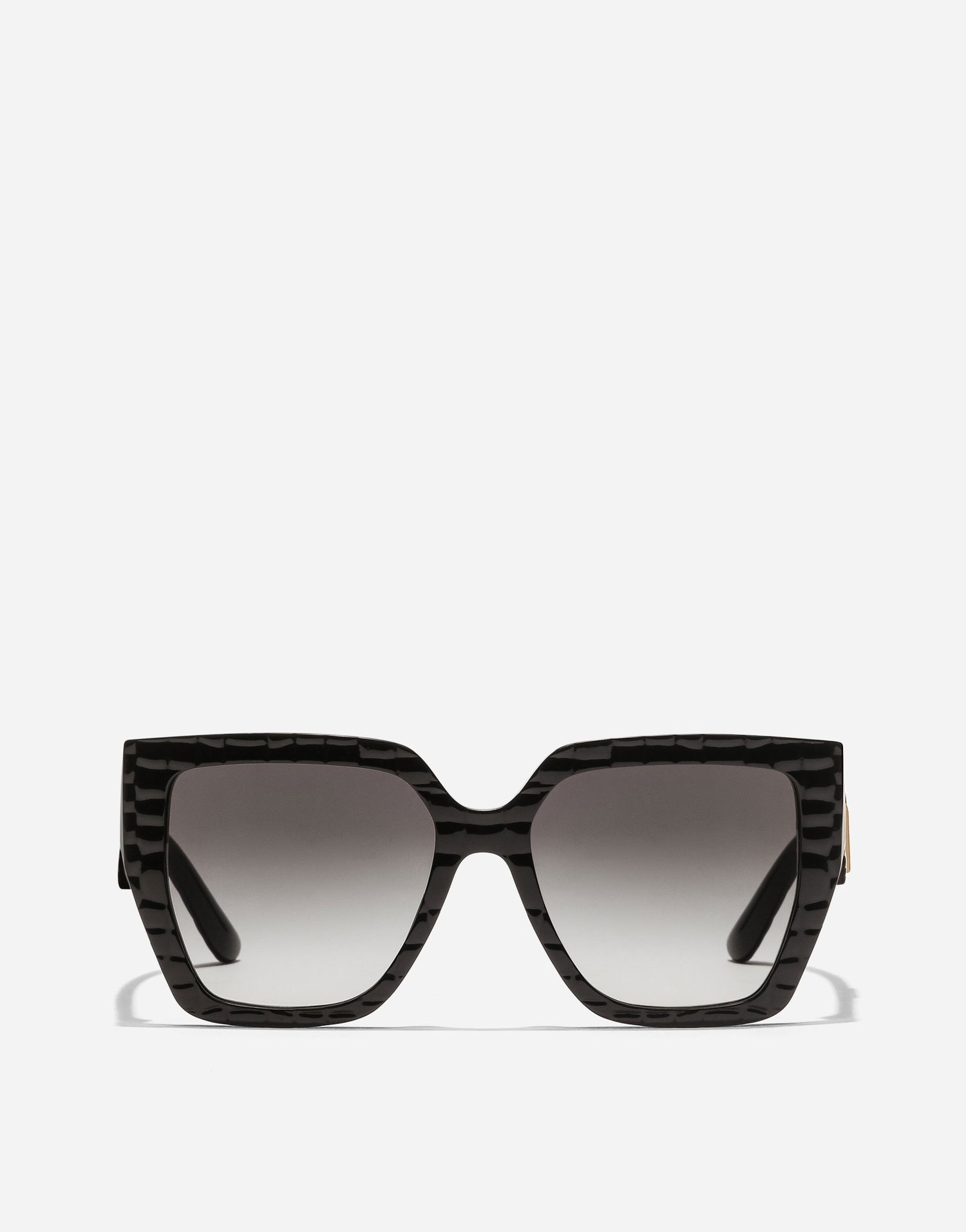Solbriller Dolce & Gabbana Crossed Sunglasses Texture Cocco Onesize Sort | VG4438VP88G9V000, 0