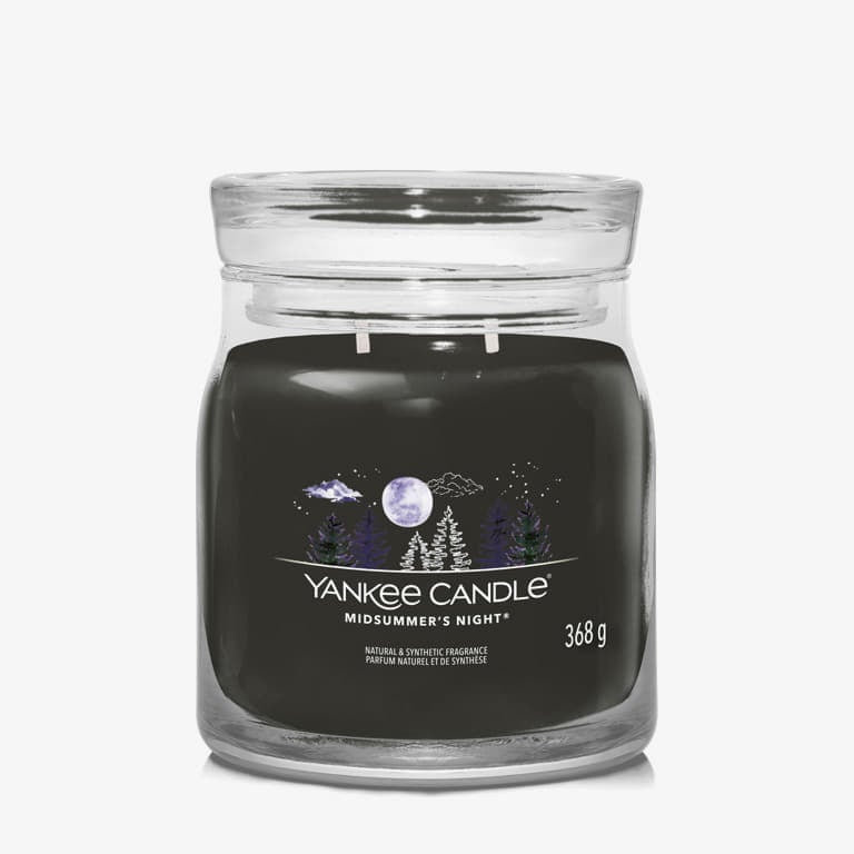 Stearinlys Yankee Candle Scented Candle Midsummer's Night Medium Jar 2 Wicks Sort | 40789