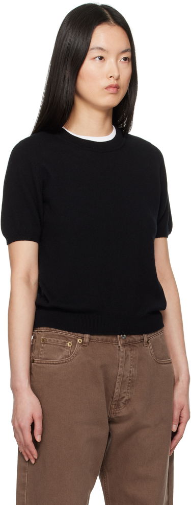 Sweater &Daughter &Daughter Emer Cashmere T-shirt Sort | CH04633, 1
