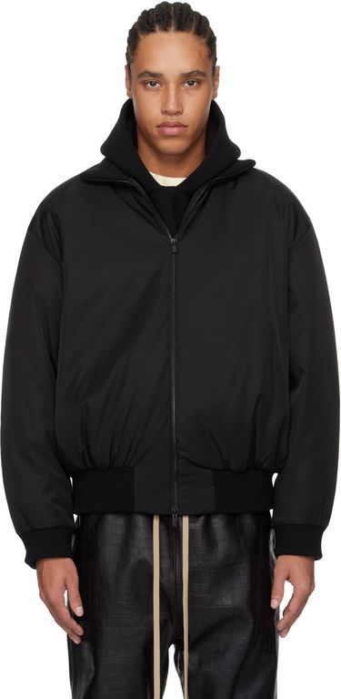 Bomberjakke Fear of God Fear of God Nylon Wool Bomber Jacket Sort | FGE230-326NYW, 0