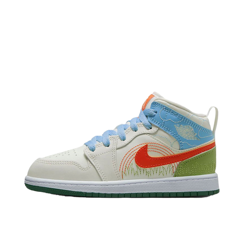 Sneakers og sko Jordan Air Jordan 1 Mid SE Stitch Hvid | DX2461-100
