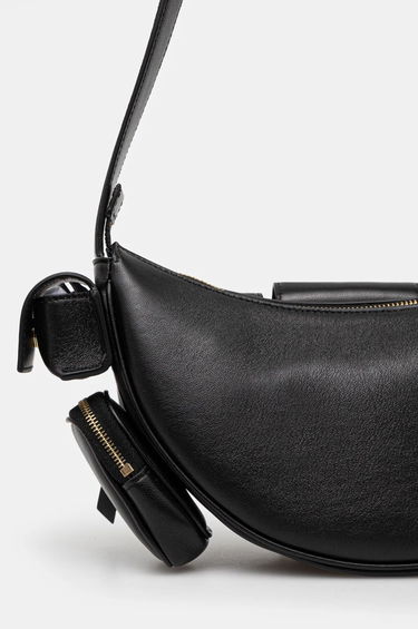 Taljetaske Fiorucci Multi-Pocket Leather Waist Bag Sort | U01FPABA123LE04BK01, 2