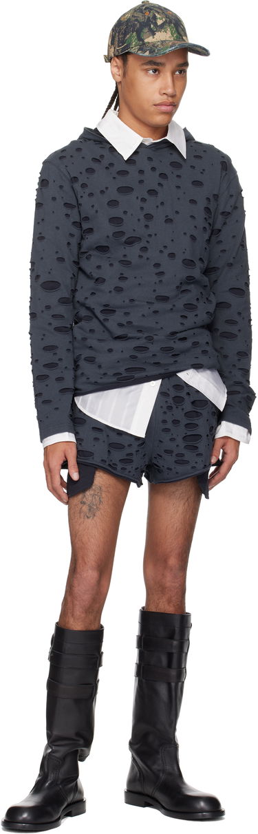 Shorts Acne Studios Acne Studios Distressed Shorts Grå | BE0187-, 3