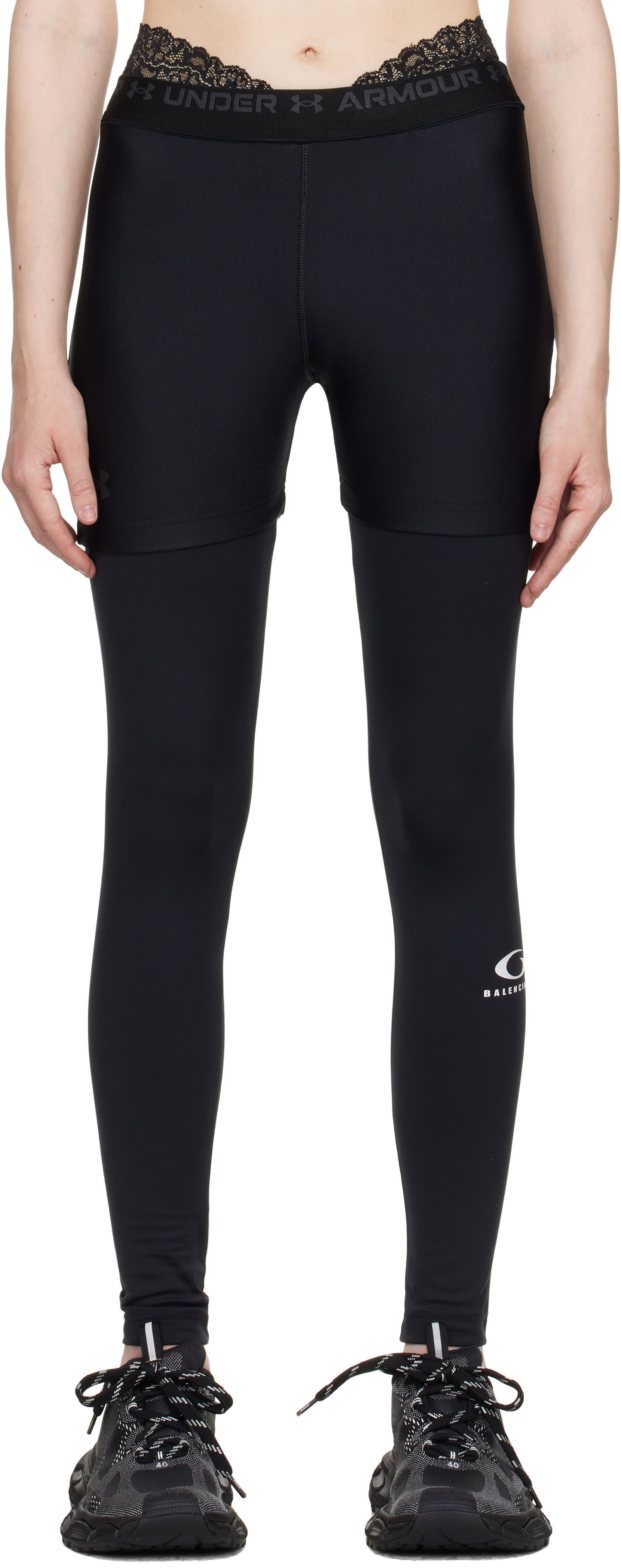 Leggings Balenciaga Under Armour Edition Layered Leggings by Balenciaga Sort | 815860 TRVY2, 0