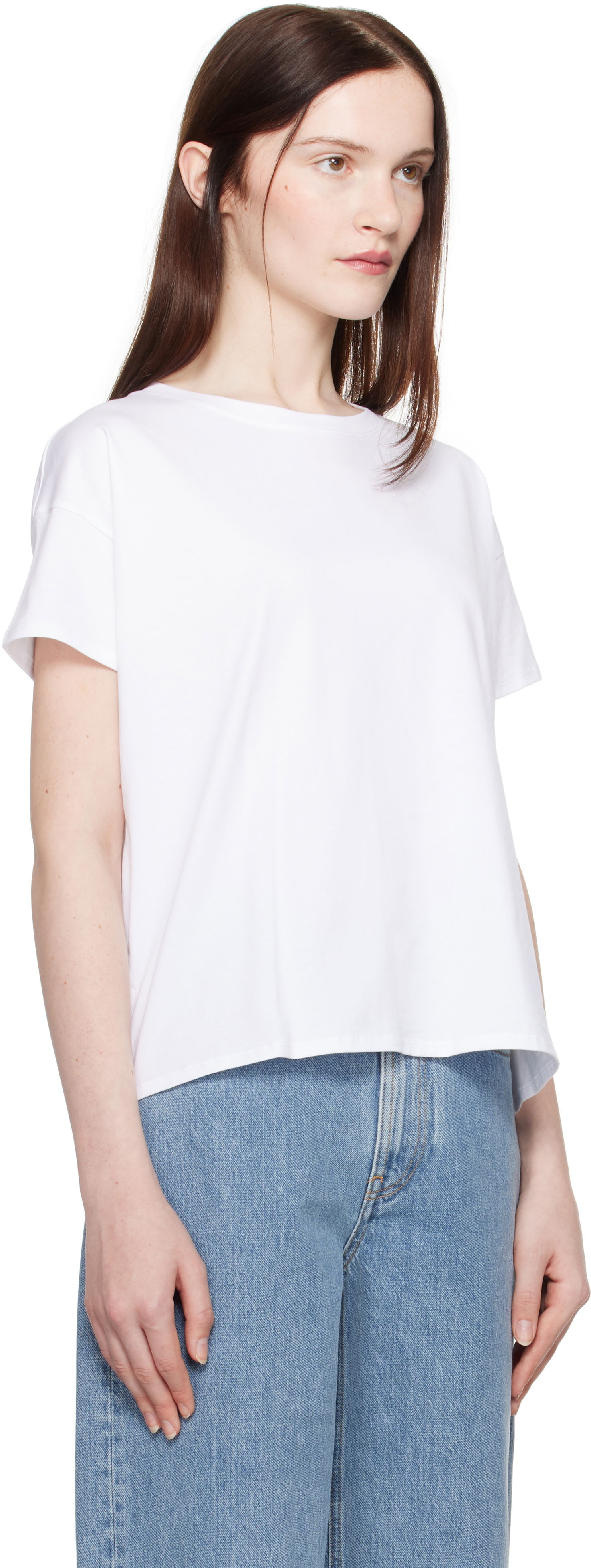T-shirt Loulou de Saison Loulou de Saison Basiluzzo T-Shirt Hvid | BASILUZZO, 1