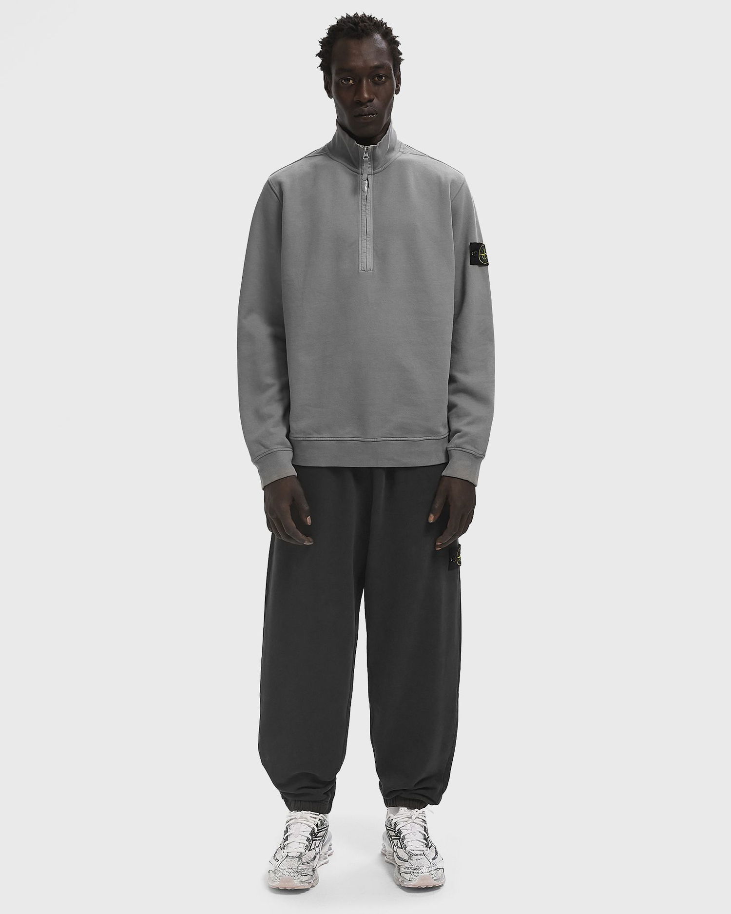 Sweatshirt Stone Island Long Sleeve Polo Shirt Grå | K2S156100068S0A20.V006B, 1