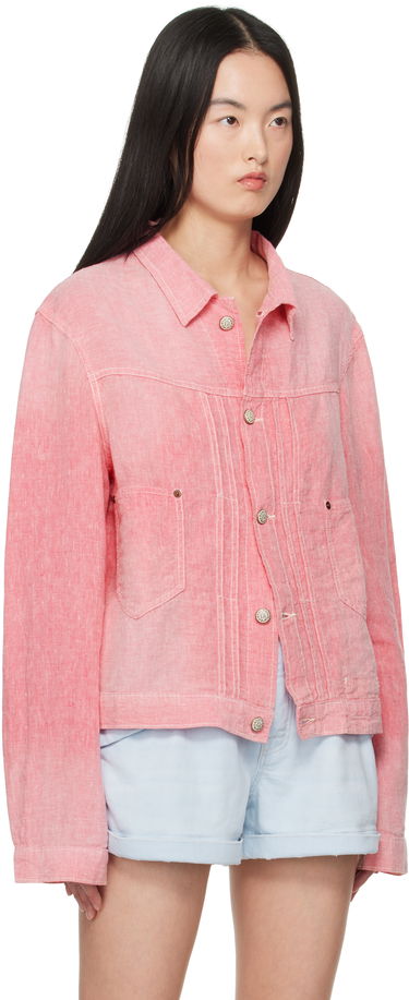 Jakke R13 R13 Relaxed Pleated Trucker Jacket Lyserød | R13WD165-D313A, 1