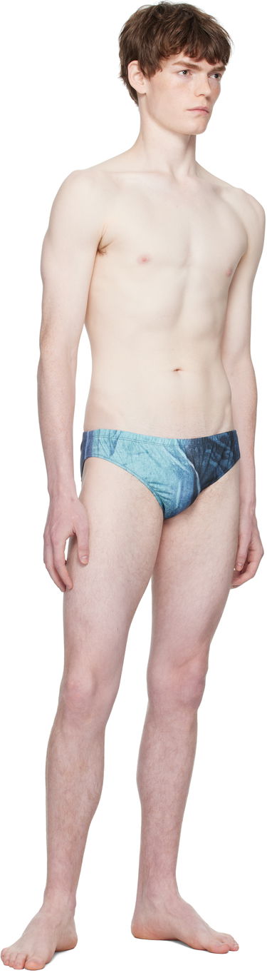 Badetøj Jean Paul Gaultier Jean Paul Gaultier Printed Swim Briefs Blå | 25/03-M-SW064-J010P-5557, 3