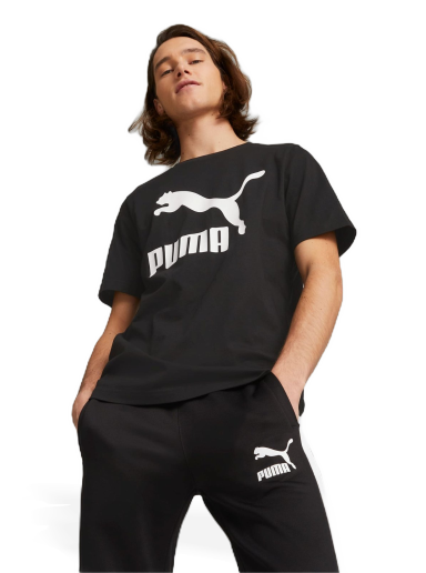 T-shirt Puma Classics Logo T-Shirt Sort | 530088_01