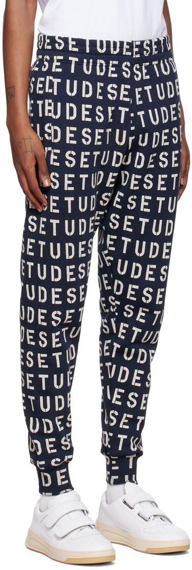 Joggingbukser Études Études Stencil Lounge Pants Mørkeblå | H22MM455OC19PT, 1