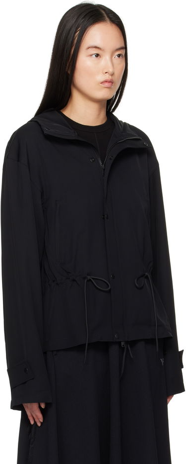 Vindjakke Y-3 Y-3 Rayon Twill Hooded Jacket Sort | JD1760, 1