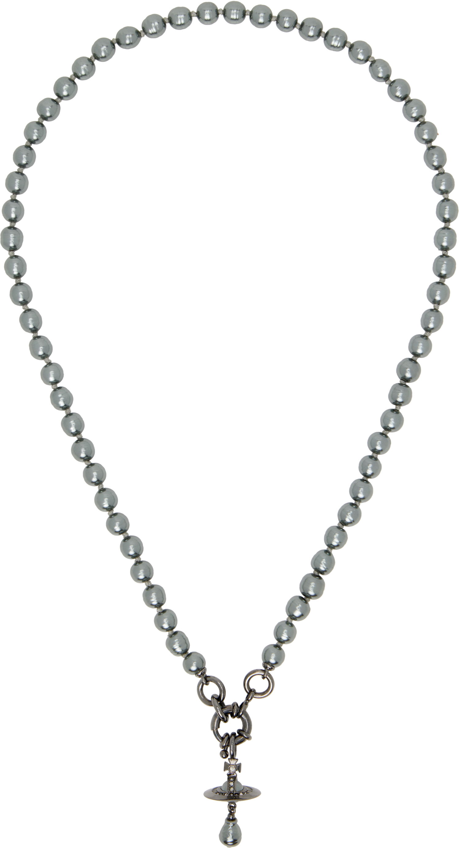 Halskæde Vivienne Westwood Vivienne Westwood Aleksa Pearl Necklace Grå | 6301013F-02S278, 0