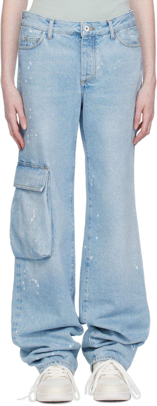 Jeans Off-White Jeans Blå | OWYB014S23DEN0014001