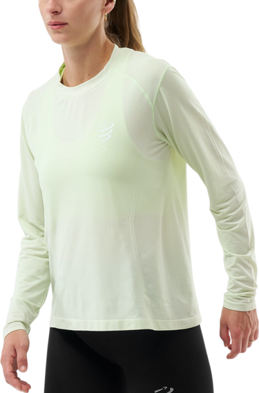 T-shirt Compressport Performance Long Sleeve T-Shirt Grøn | atsw4955143, 0