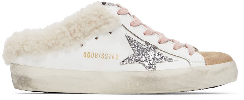 Sneakers og sko Golden Goose Shearling Super-Star Hvid | GWF00110.F000798.80194