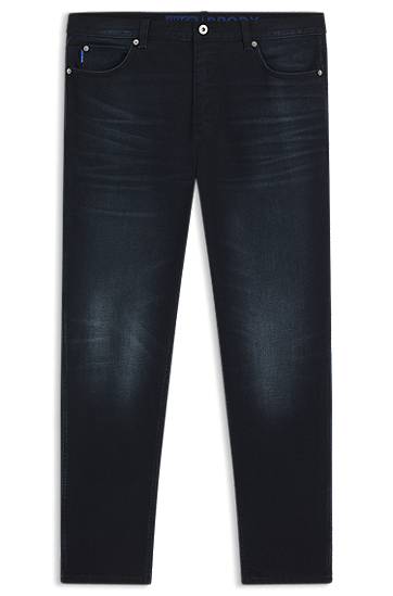 Jeans BOSS Tapered-Fit Stretch Denim Jeans Blå | 50541586, 0