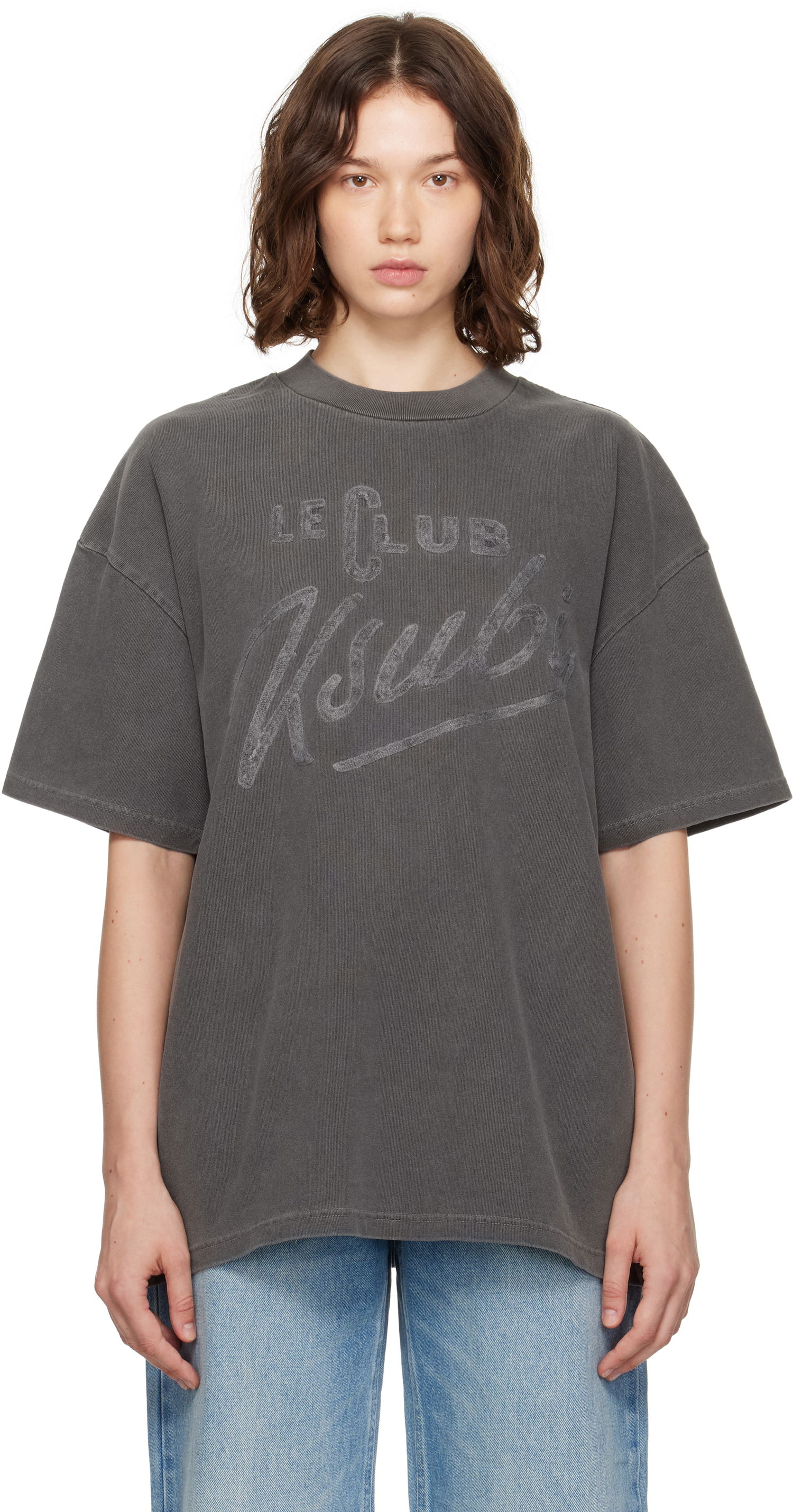 T-shirt Ksubi Ksubi 'Le Club' Boyfriend T-Shirt Grå | WPF25TE005, 0