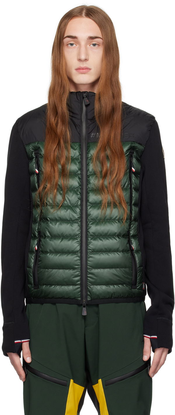 Puffer jakke Moncler Grenoble Paneled Down Jacket Grøn | I20978G00037899IG, 0