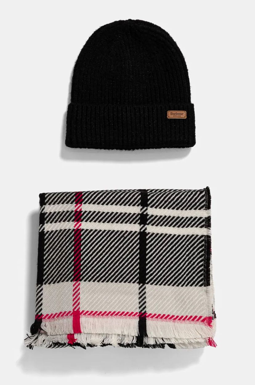 Tørklæde Barbour Knit Beanie Hat And Scarf Set Flerfarvet | LGS0094