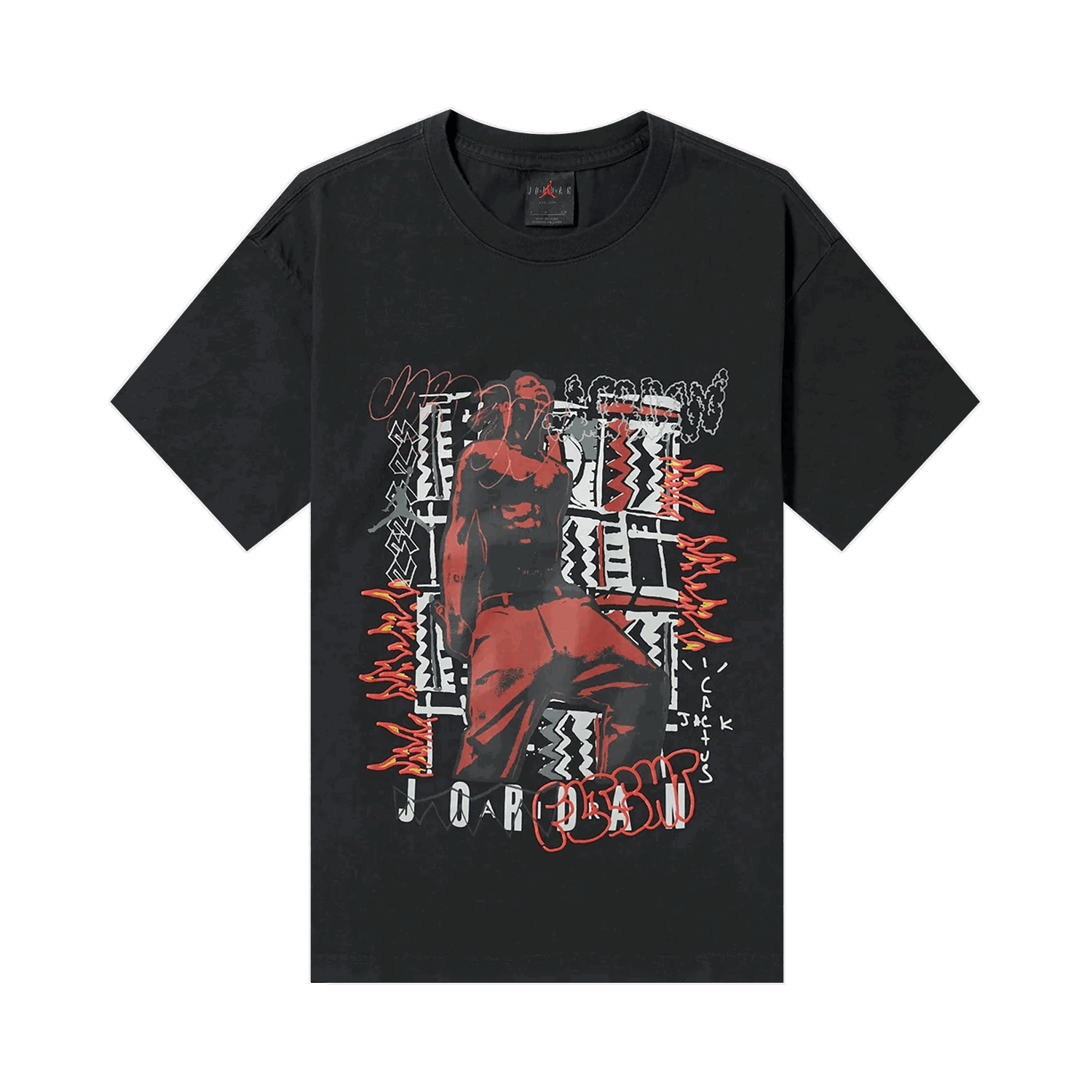 T-shirt Cactus Jack by Travis Scott Air Jordan x T-Shirt Sort | CK4030 010, 0