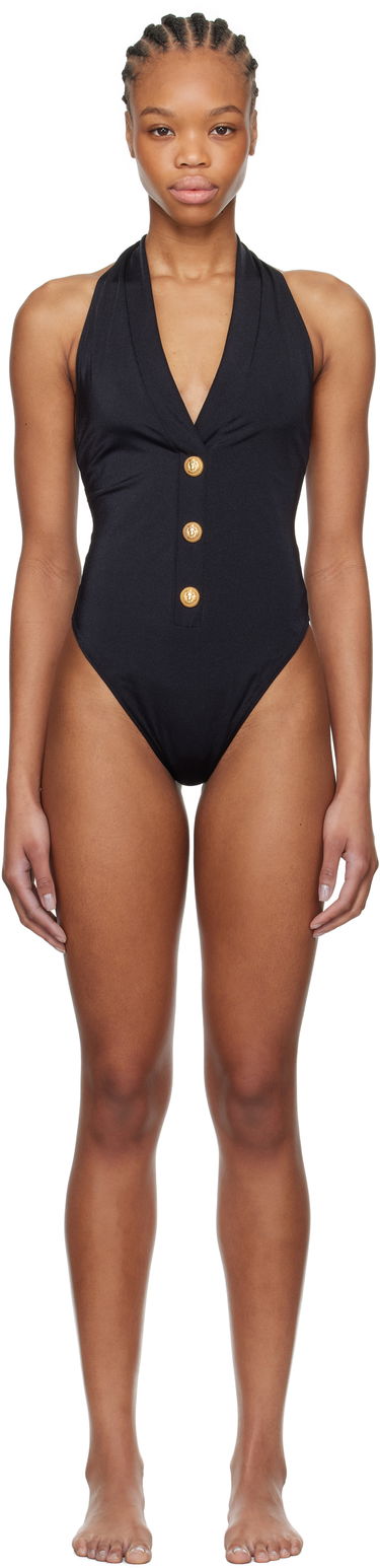 Badetøj Balmain Balmain Buttons One-Piece Swimsuit Sort | BKBUY2250, 0