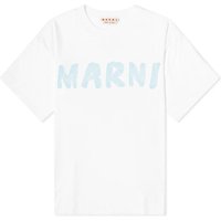 T-shirt Marni Large Logo T-Shirt "Lily White" Hvid | THJET49EPH-L4W01, 1