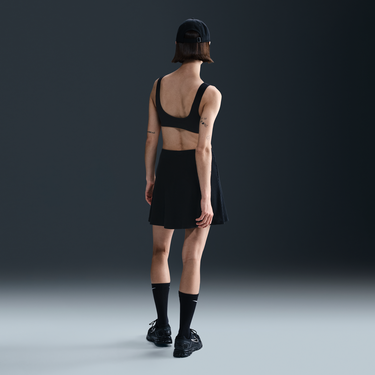 Nederdel Nike Ribbed Mini Skirt Sportswear Chill Knit Sort | HJ1839-010, 4