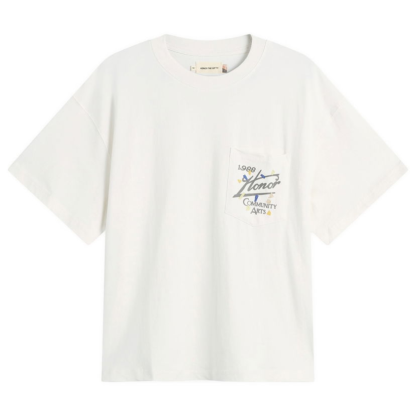 T-shirt Honor The Gift Community Arts T-Shirt Hvid | HTG250346-WHT