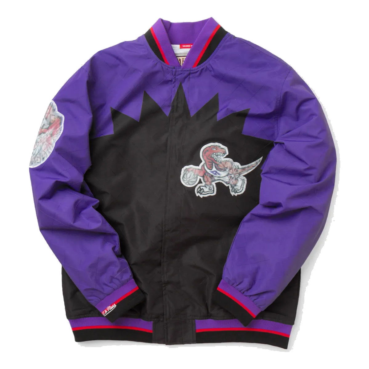 Bomberjakke Mitchell & Ness Mitchell & Ness Raptors Anniversary Warm Up Jacket Lilla | OJBF1201-TRAYYPPPBLCK, 0