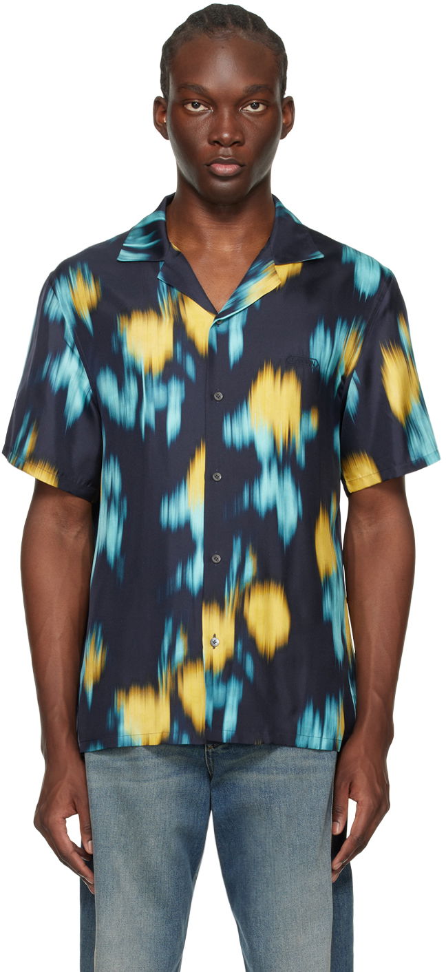 Skjorte LANVIN Blurred Floral Shirt Gul | RM-SI0019-5891-P24
