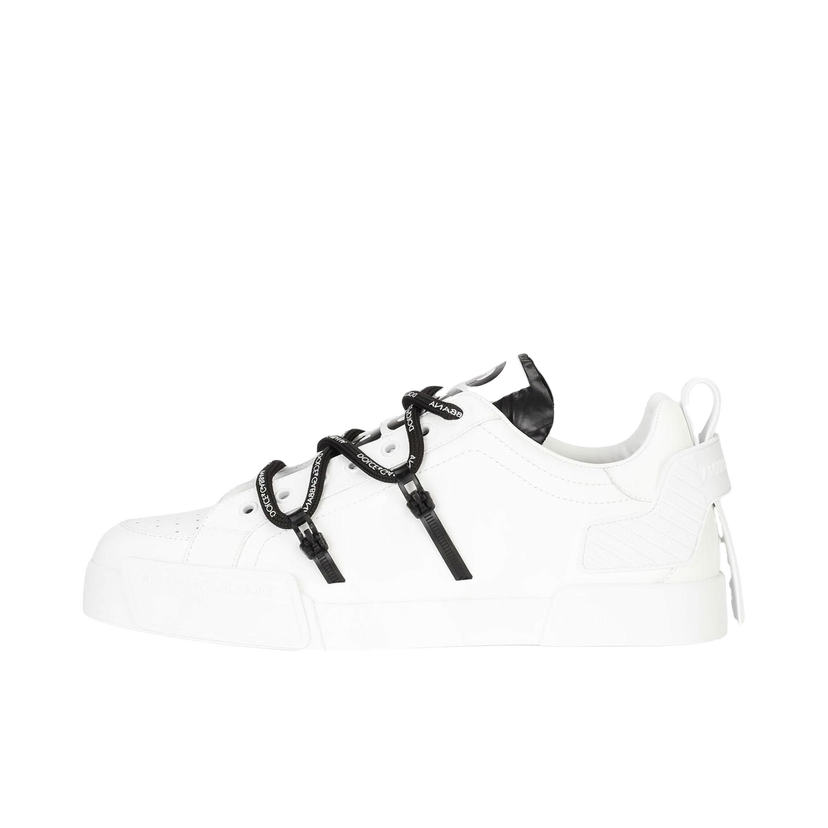 Sneakers og sko Dolce & Gabbana Portofino Strapped White Black Hvid | CS1783AJ986_89697