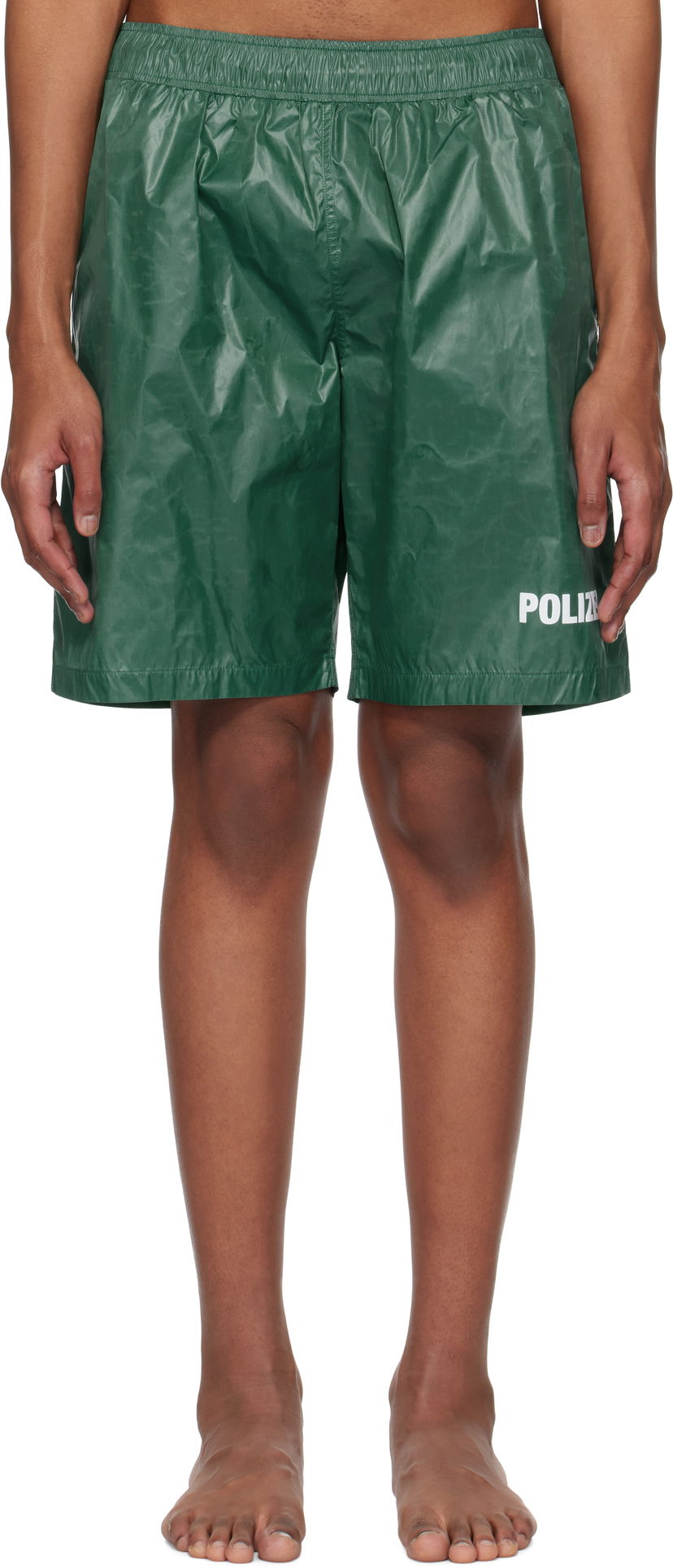 Badetøj VETEMENTS Vetements Polizei Swim Shorts Grøn | MA66SW110E