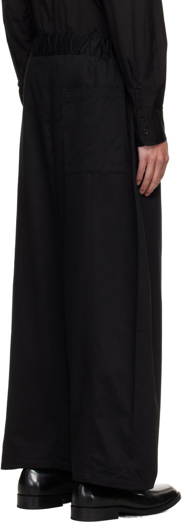 Bukser sage NATION SAGE NATION Box Pleat Trousers Sort | S011 BOX PLEAT TROUSER COTTON, 2