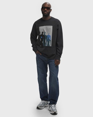 T-shirt By Parra Visitors Long Sleeve T-Shirt Sort | 53226, 2