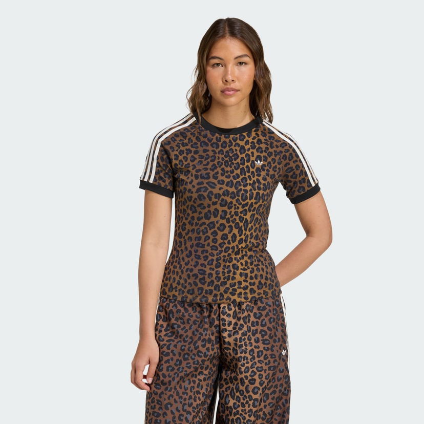 T-shirt adidas Performance Leopard Cali T-Shirt Brun | JW7304