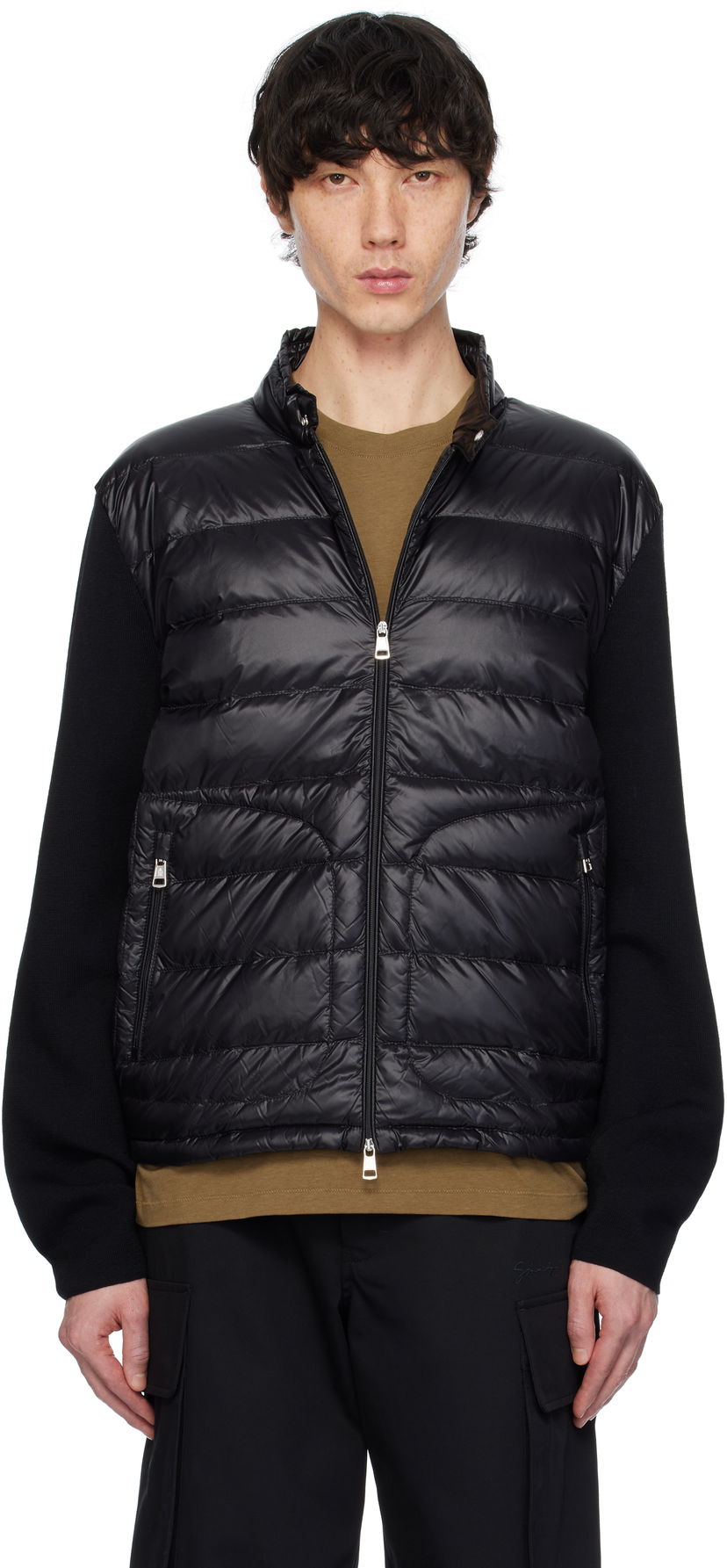 Puffer jakke Moncler Moncler Padded Zip-Up Jacket Sort | K10919B00016M1131