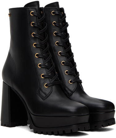 Sneakers og sko Gianvito Rossi Platform Lace-Up Boots Sort | G73077.70RIC.VGI, 3