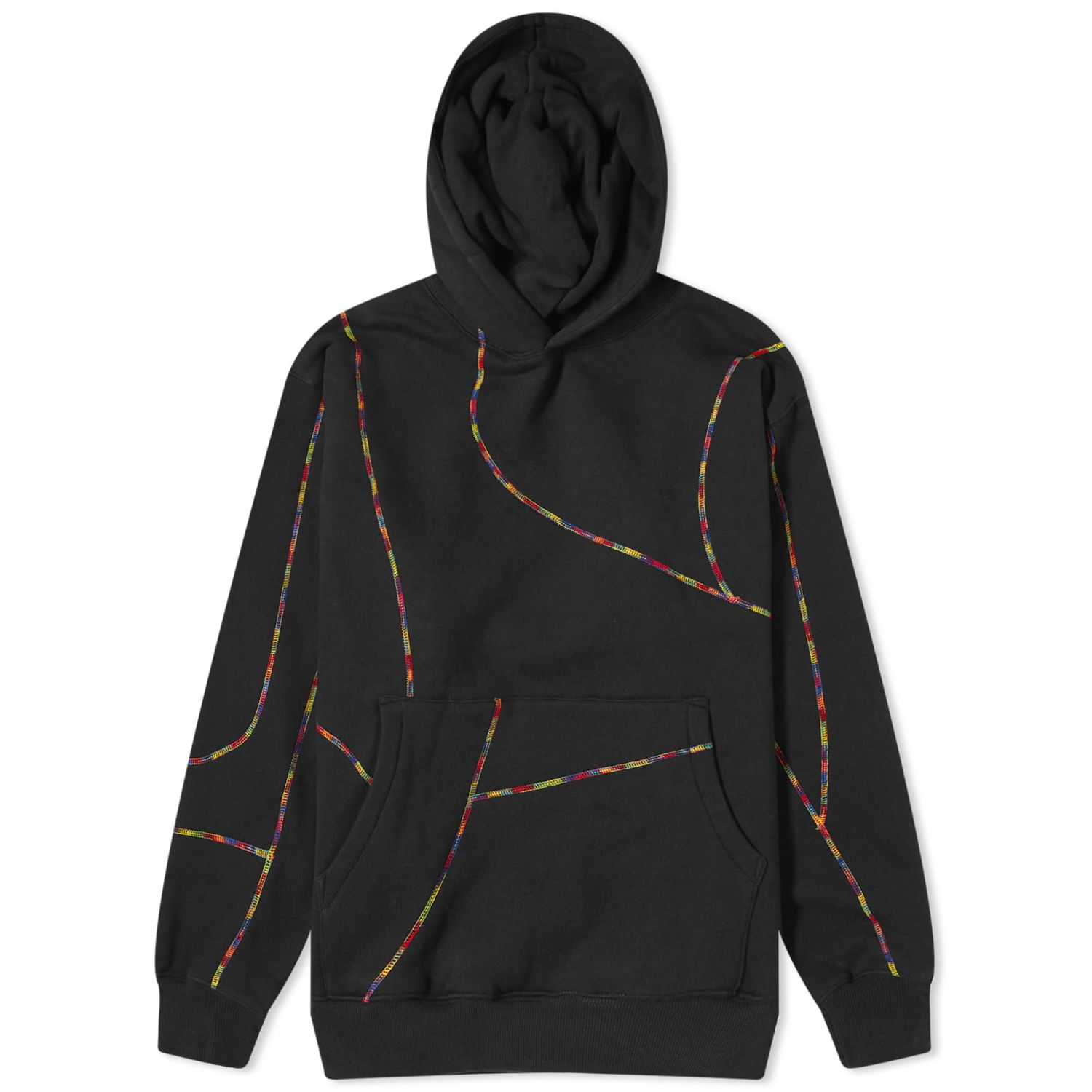 Sweatshirt Pleasures Vein Hoodie Sort | P23W032-BLK, 0