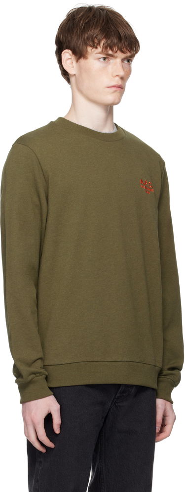 Sweatshirt A.P.C. A.P.C. Rue Madame Standard Sweatshirt Grøn | COHGR-M27913, 1