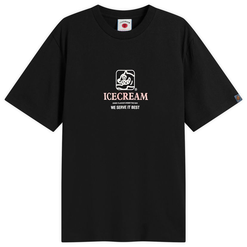 T-shirt BBC IceCream Serve It Best Graphic Tee Sort | IC25348-BLK