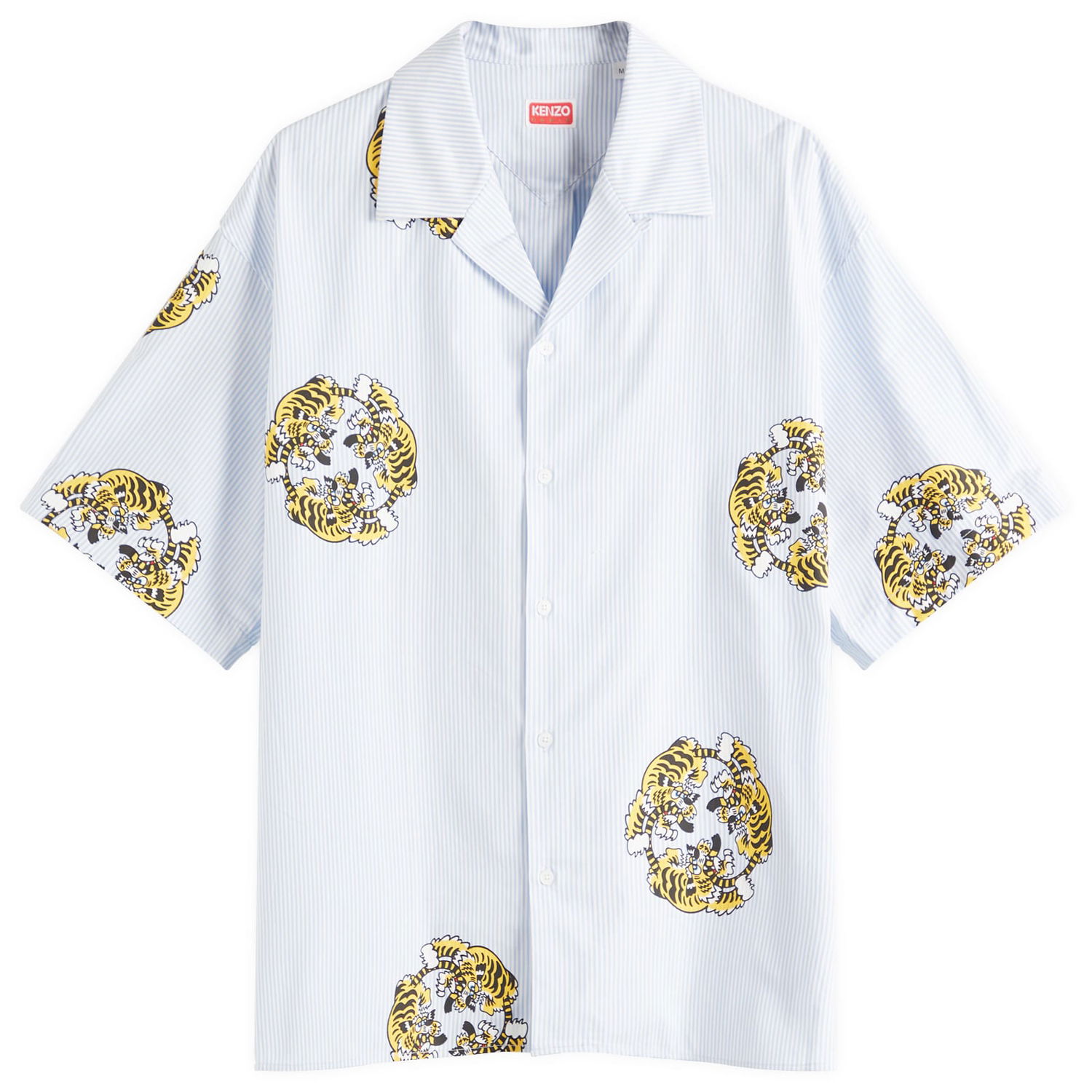 Skjorte KENZO Verdy Collection Hawaiian Short Sleeve Shirt, Size Large Blå | FF55CH1309A5-64, 0