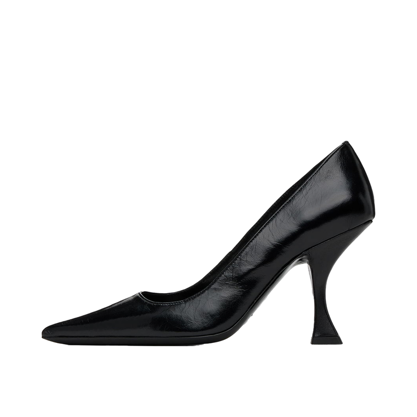 Sneakers og sko BY FAR Leather Pointed Toe Pumps Sort | 23PFVIVBLCRE