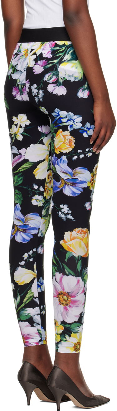 Leggings Dolce & Gabbana Dolce&Gabbana Floral Print Leggings Sort | FTB5TT FSG8L, 2