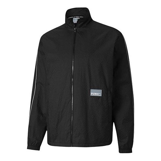 Vindjakke Puma Sportswear Fit Long Sleeve Running Jacket Sort | 599338-01