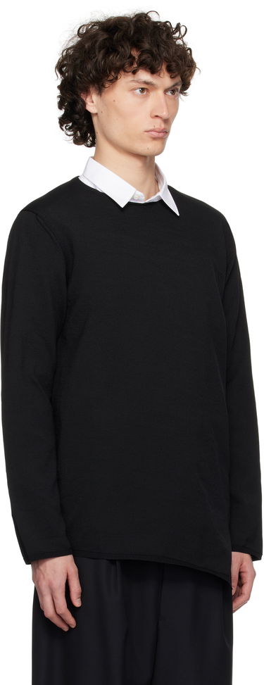 Sweater Comme des Garçons Comme des Garçons Homme Plus Asymmetrical Sweatshirt Sort | PO-N007-S25, 1