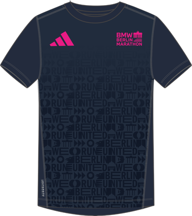 T-shirt adidas Originals Adidas BMW Berlin Marathon 2025 Running T-Shirt Mørkeblå | jz6502, 0