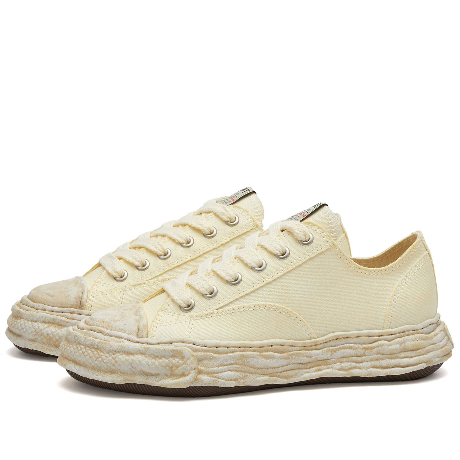 Sneakers og sko Maison MIHARA YASUHIRO Peterson Original Sole Low Dyed Canva Beige | A12FW706-WH, 0