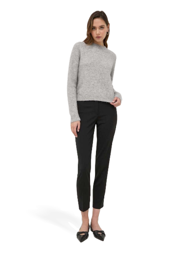 Bukser BOSS Cropped Regular-fit Trousers in Responsible Wool Sort | 50490051
