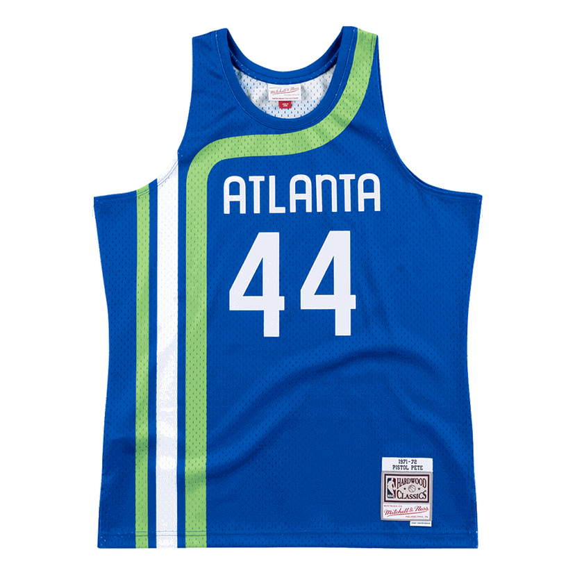 Tanktop Mitchell & Ness Atlanta Hawks 1971-72 Swingman Jersey Pete Maravich 44 Blå | SMJYCP18193-AHAROYA71PMA