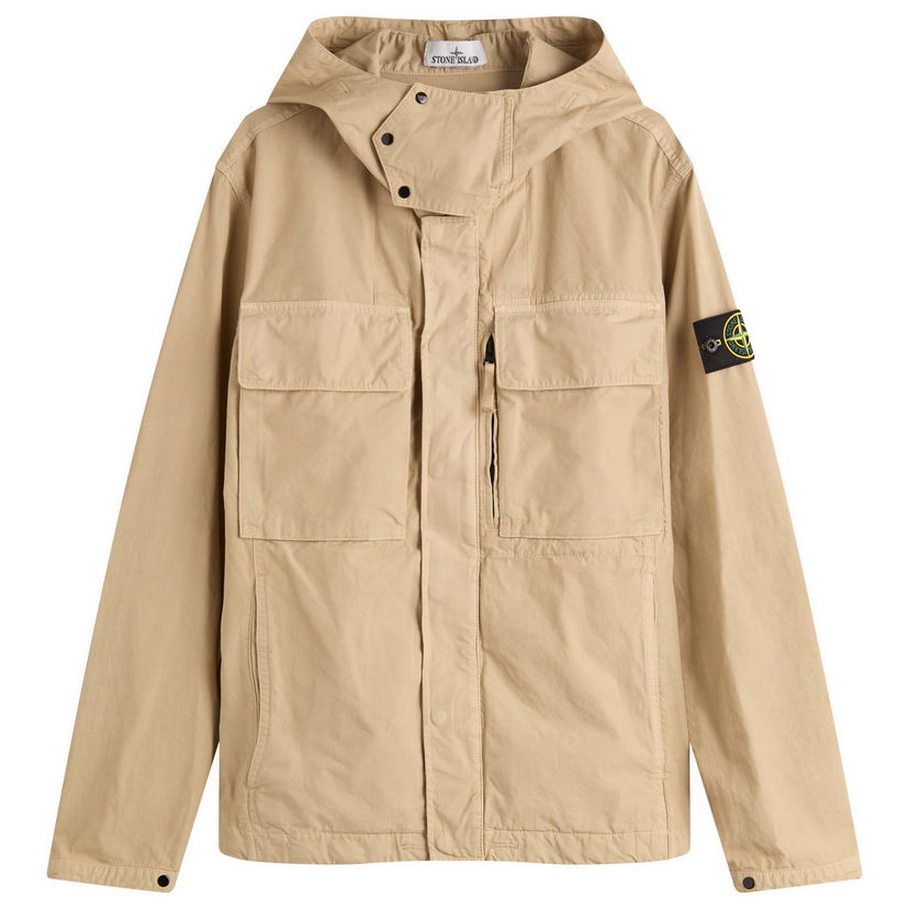 Jakke Stone Island Stone Island Canvas Weave Hooded Jacket, Size Large Beige | K2S15Q100012-V009A